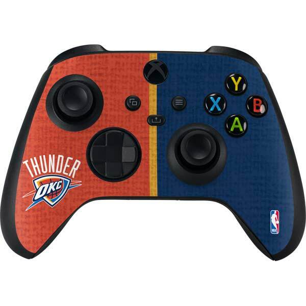 NBA Oklahoma City Thunder Xbox Series X Controller Skin - OKC Thunder Split
