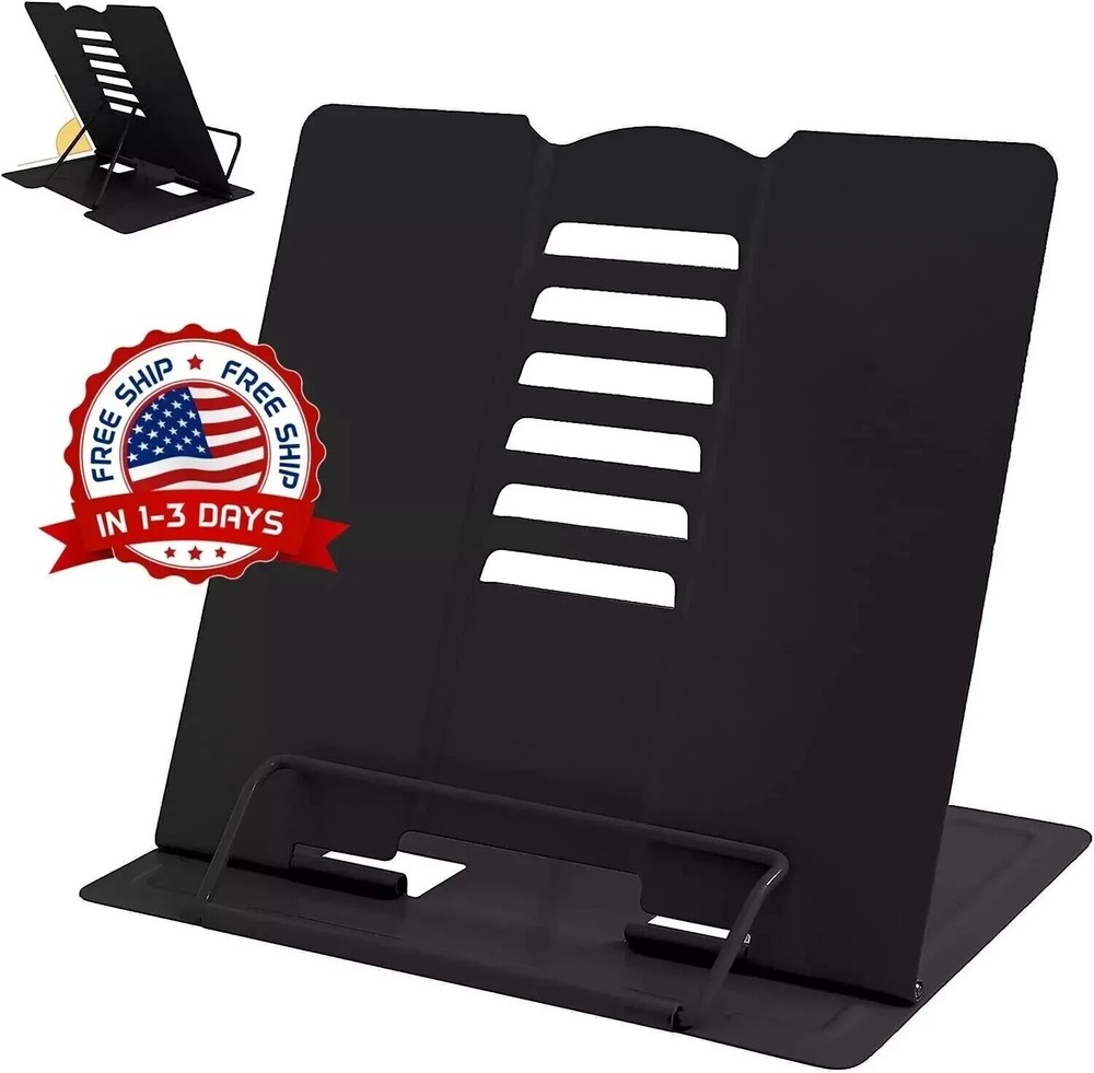 Metal Book Stand Book Holder Book Stand for Reading Adjustable Book Holder For