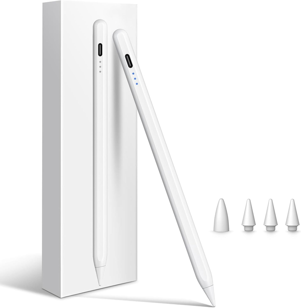 2025-2018 iPad Stylus Pen with Fast Charging & Tilt Sensor Compatibility
