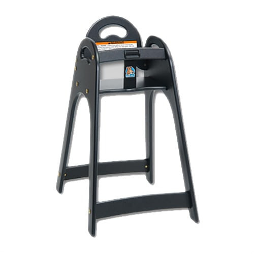 Koala Kare KB105-02 Black High Chair with Rounded Top and Sides