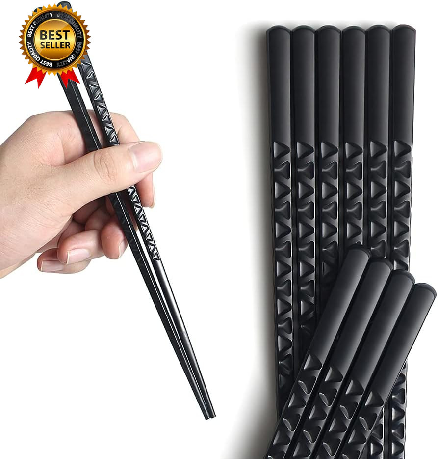 Chopsticks,  5 Pairs Fiberglass Chopsticks - Reusable Japanese Chinese Chop Stic
