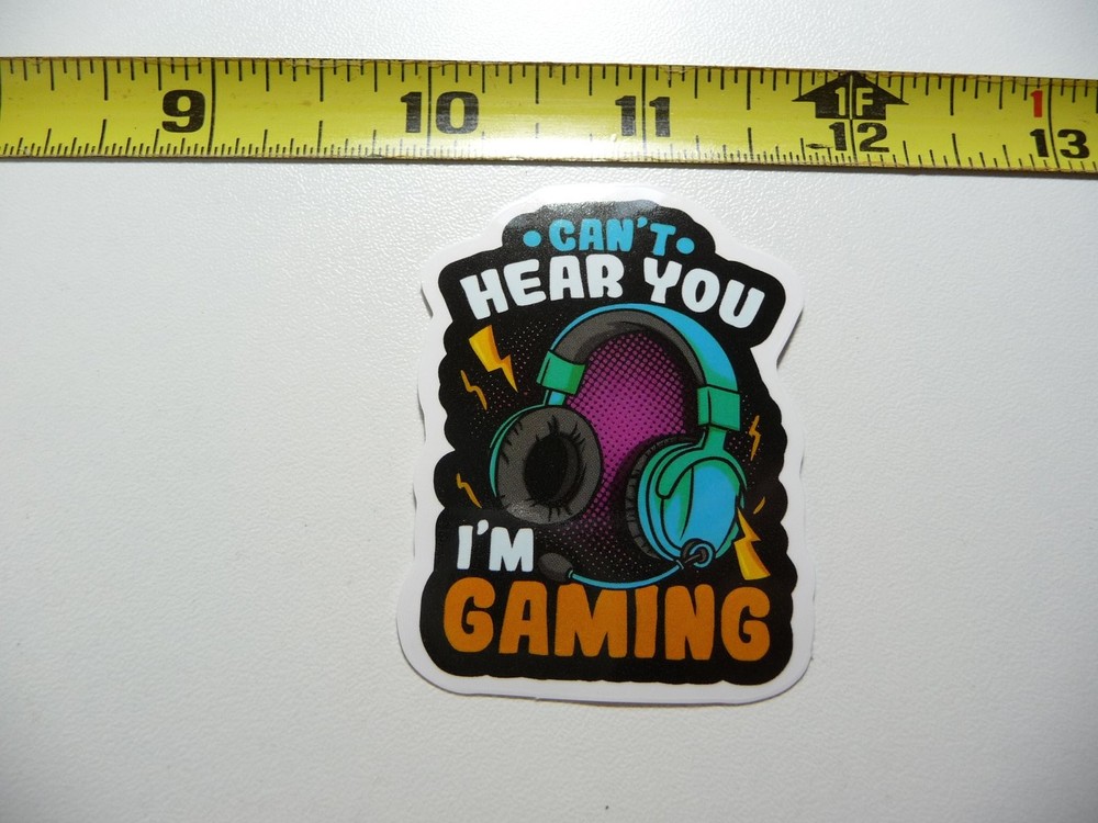 Can't Hear You I'm Gaming Decal Sticker for Band Fans & Music Lovers