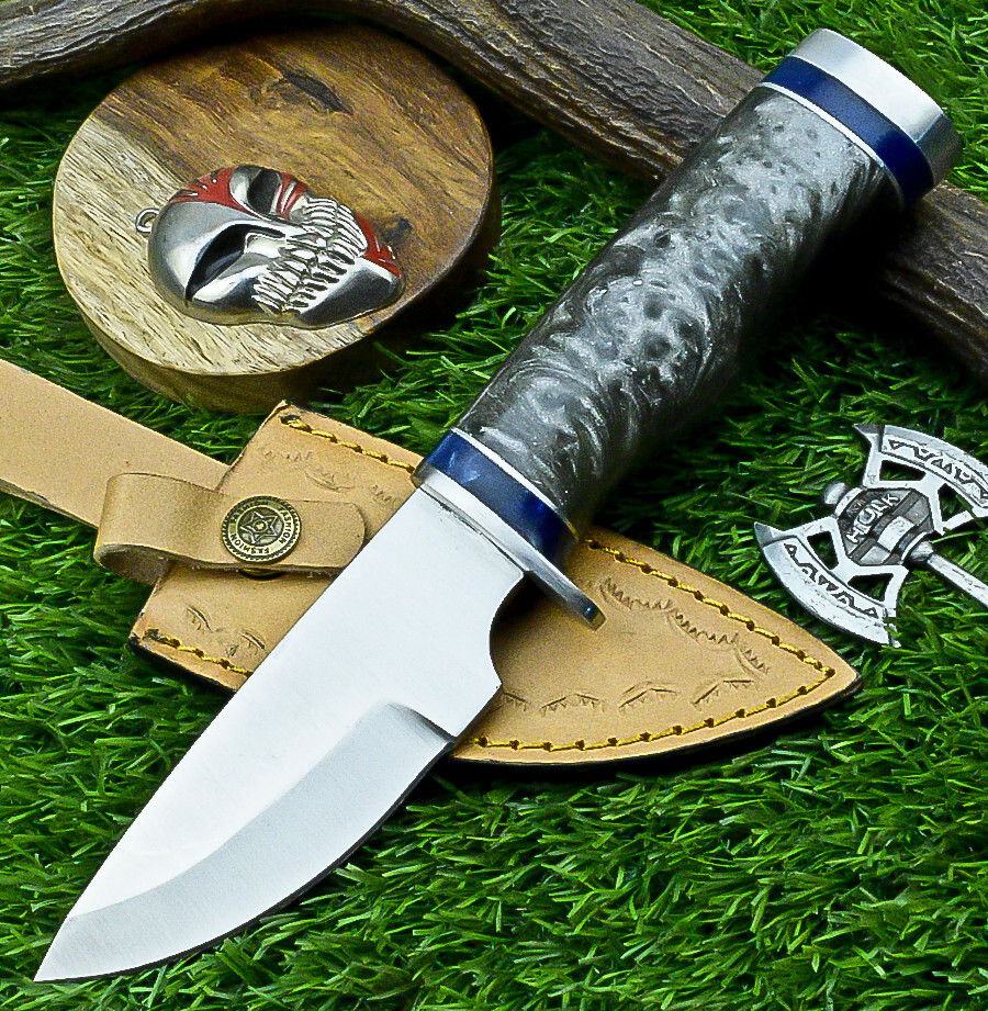 Custom Hand Forged J2 Steel Blade skinning Knife, Hunting CAMPING Knife- UN-7339