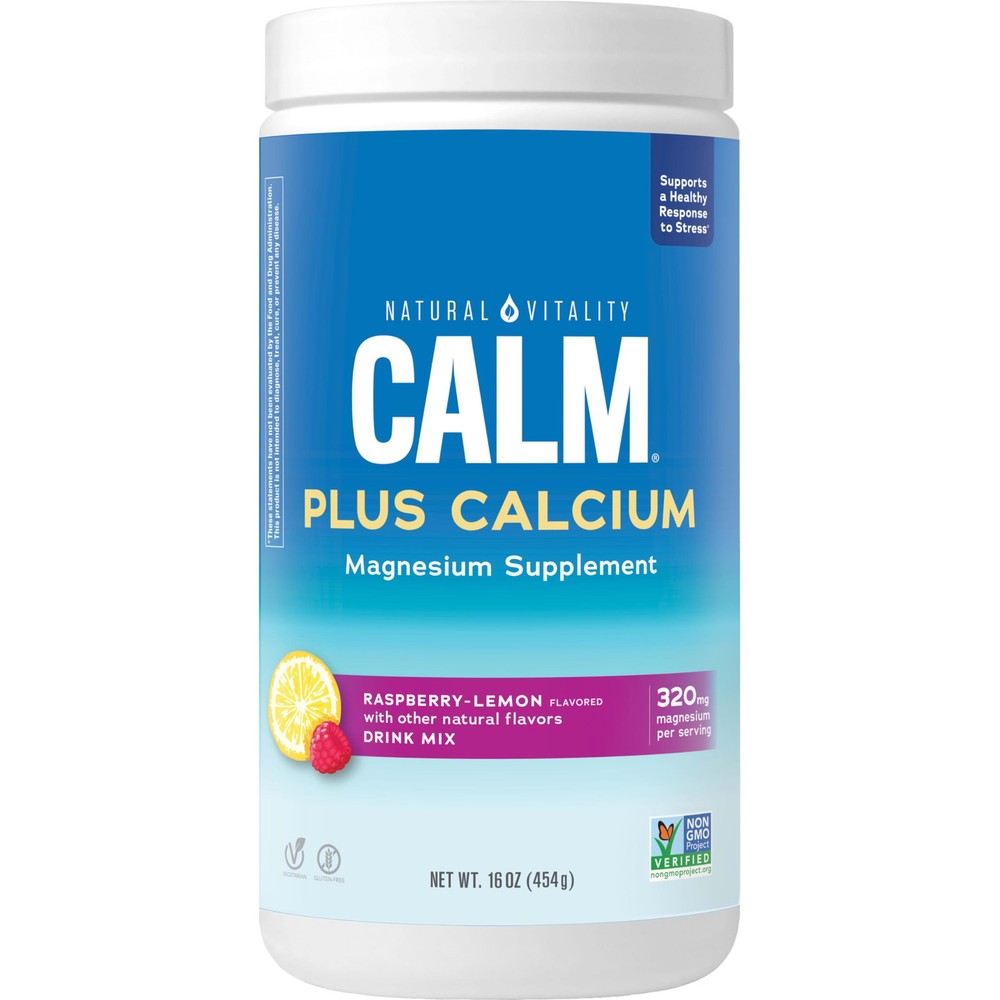 Calm, Magnesium & Calcium , Drink Mix Supports a Healthy Response to , Gluten...