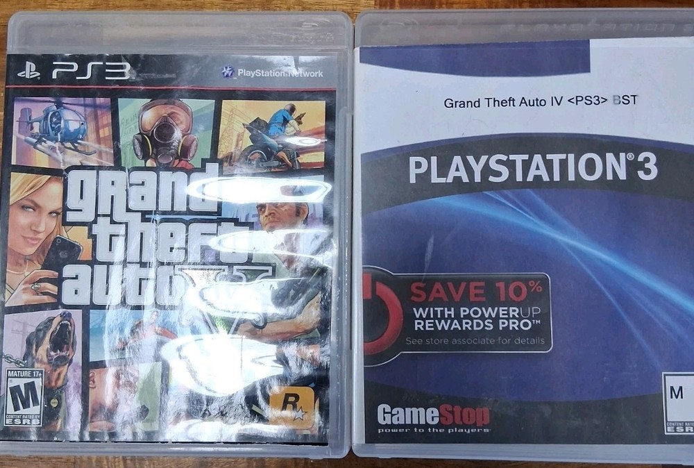 Lot of 2 PS3 Grand Theft Auto Games IV and V (PlayStation 3, 2013)