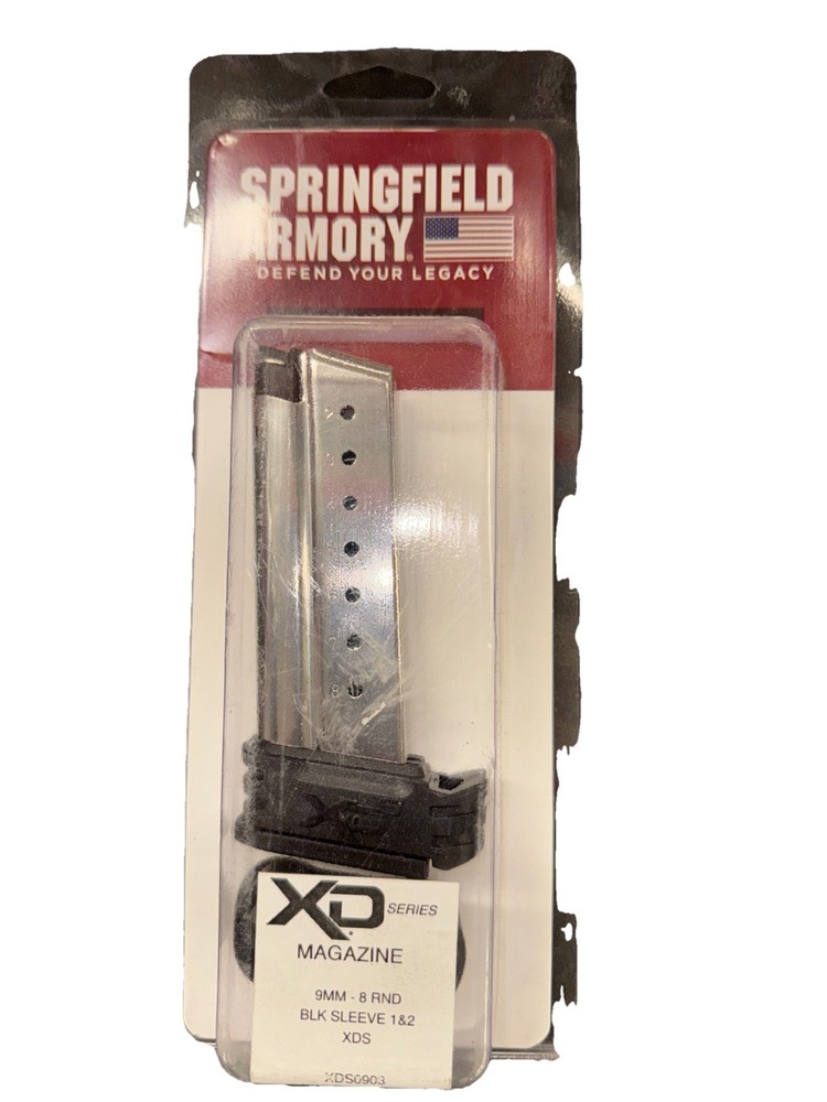 Springfield Armory XD-S 9mm 8-Round Extended Magazine XDS0908