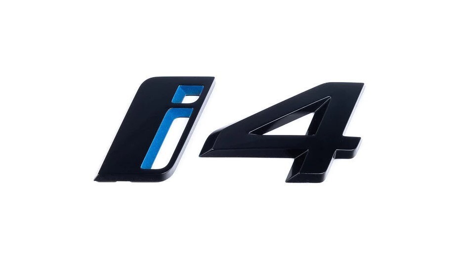 BMW Genuine G26 Tailgate Boot Lid i4 Black Lettering Emblem Badge 51145A63542