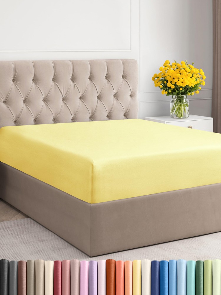 Queen Size Fitted Sheet – Hotel Luxury Single Bottom Fitted Sheet Only In various colors