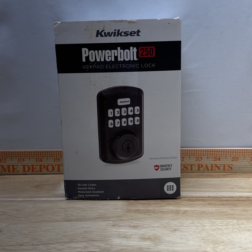 Kwikset Powerbolt 250 Single Cylinder Deadbolt in Venetian Bronze B32