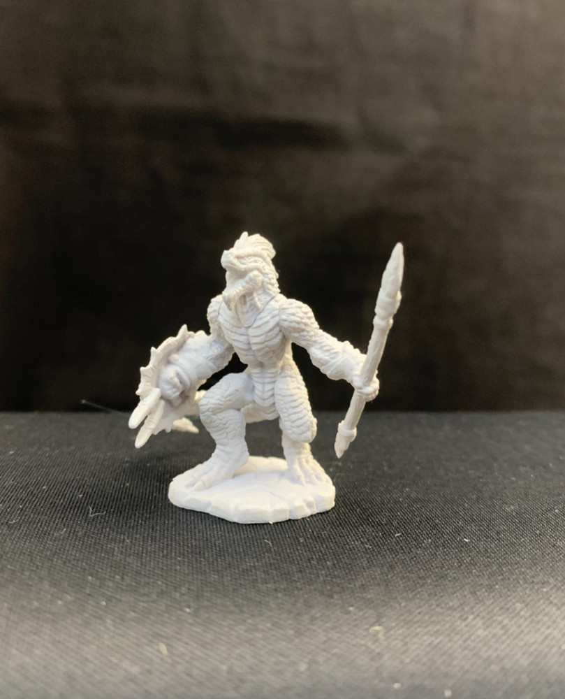 Lizardfolk Lizardman Nolzur's D&D miniature Dungeons Dragons unpainted W12