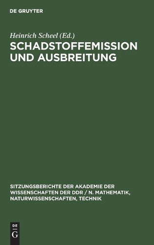 Schadstoffemission Und Ausbreitung (Hardback)