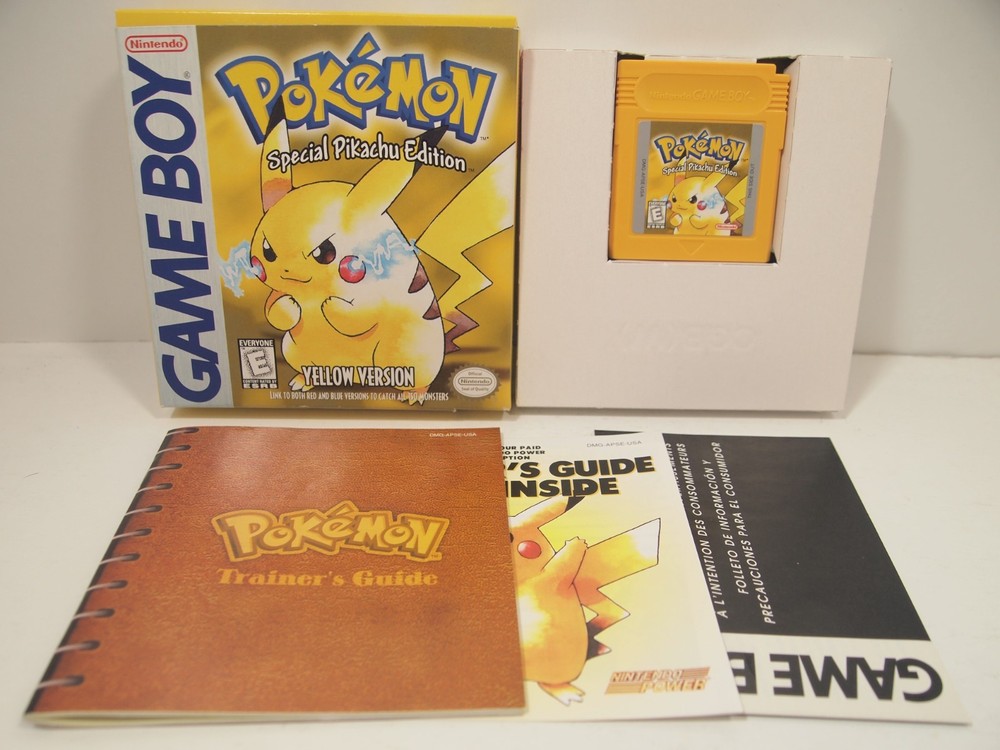 Pokemon Yellow Pikachu Version (Nintendo Game Boy) Authentic Complete in Box