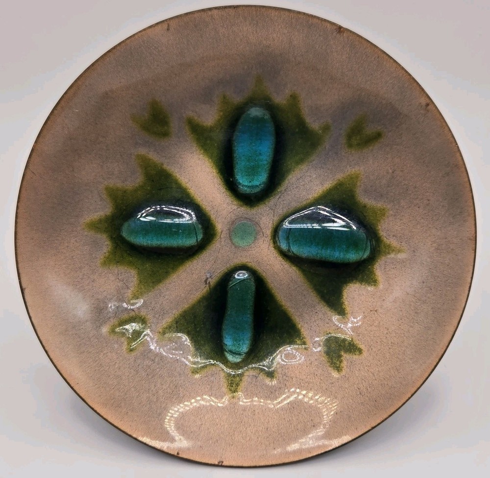 Teal Enamel on Copper Bovano of Cheshire 4