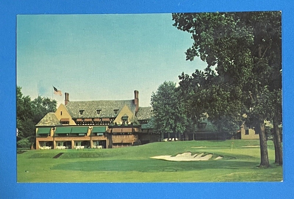 Portage Country Club Akron Ohio OH Vintage Postcard