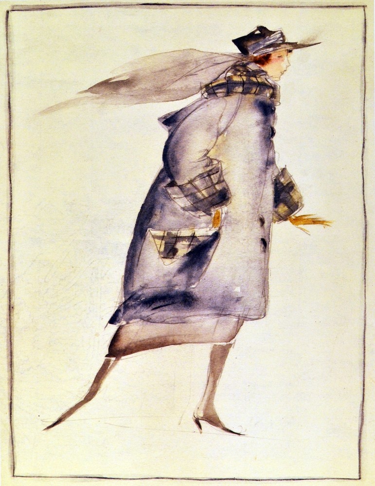 Decor poster.Interior design Art Nouveau.Deco fashion watercolor.6278
