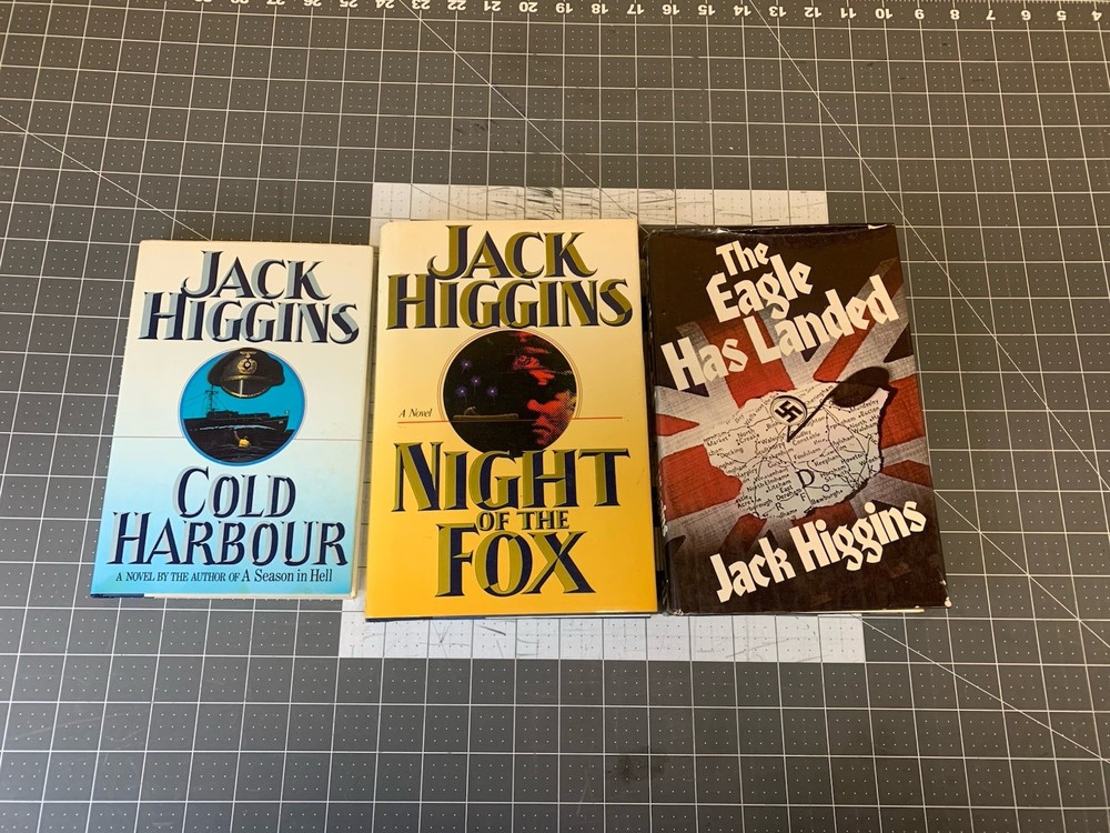 Novels Jack Higgins Lot of 3 Vintage Hardcover  The Eagle Has Landed