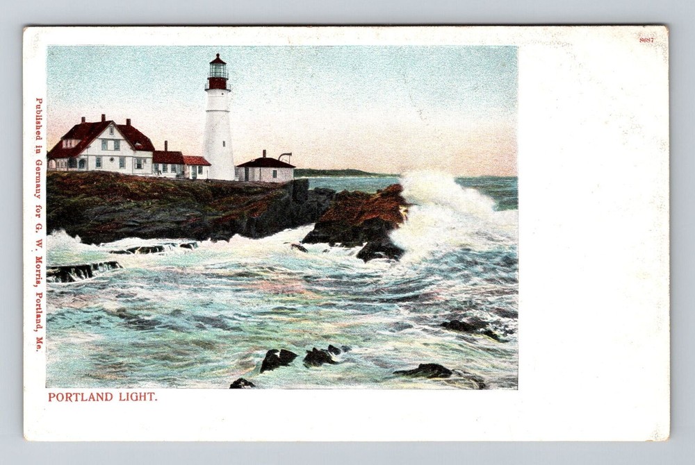 Portland ME-Maine, Portland Lighthouse, Vintage Postcard