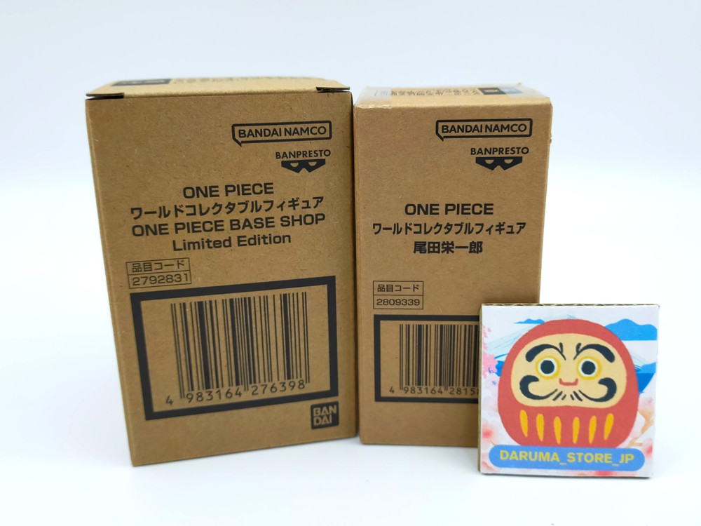 World Collectible Figure ONE PIECE BASE SHOP Luffy Eiichiro Oda Set of 2 / Stock