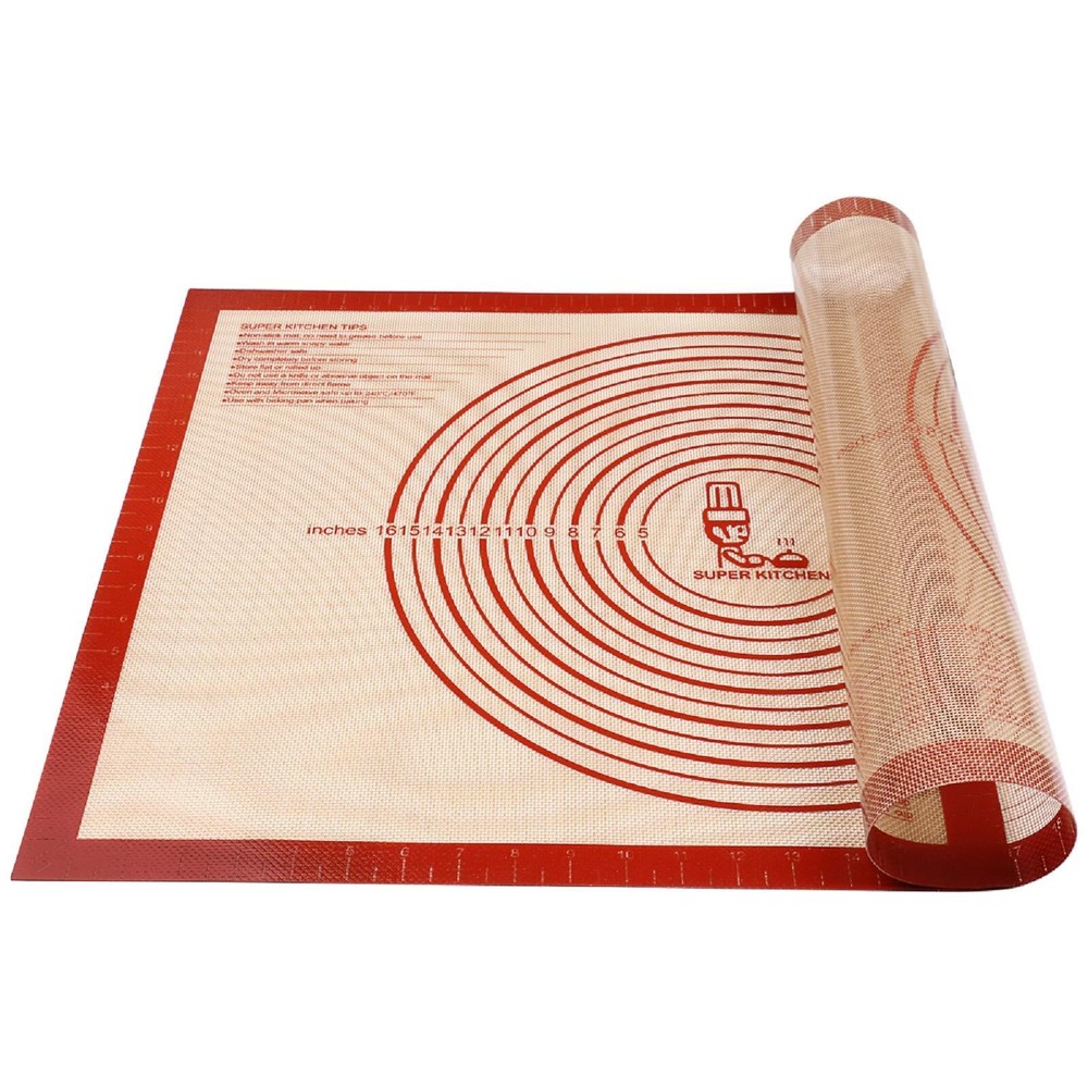 Non-slip Pastry Mat Extra Large with Measurements 28''By 20'' for Silicone Ba...