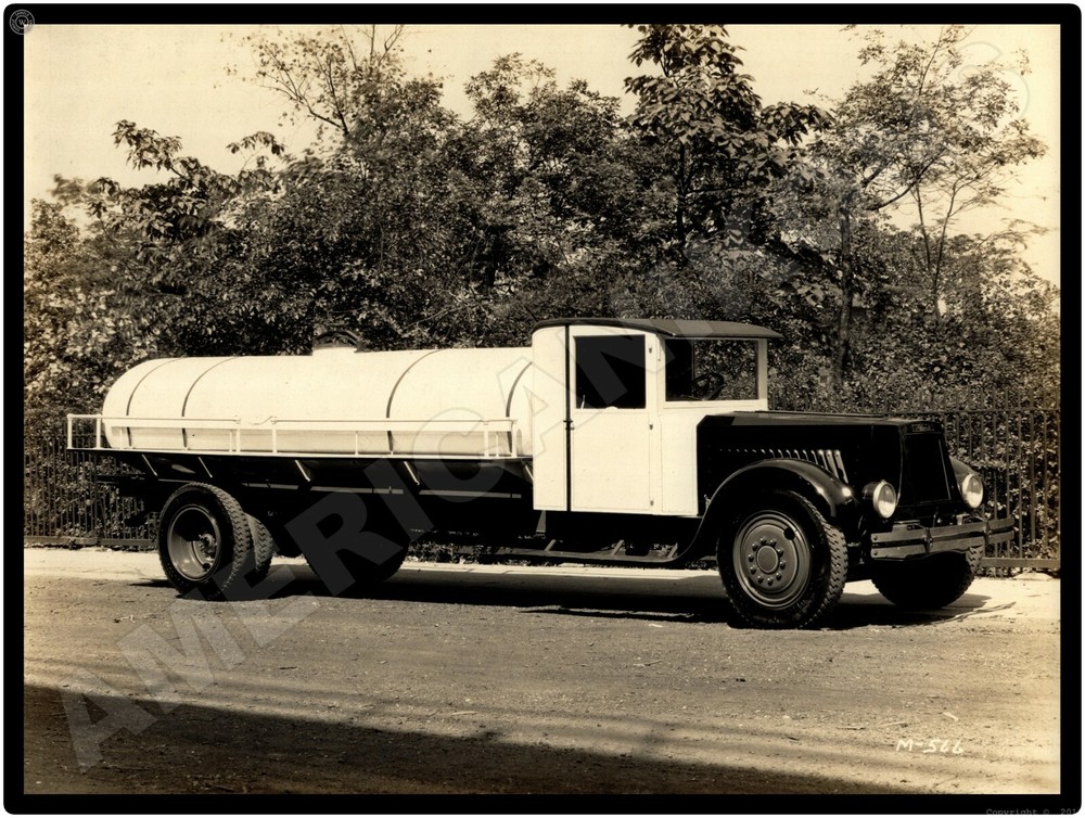 Vtg. Mack Trucks AC New Metal Sign: Vintage Mack Tanker Truck Featured