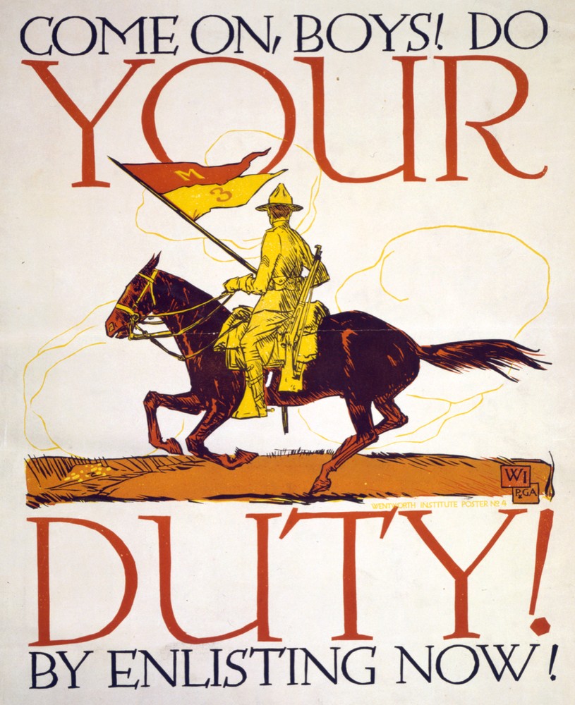 Do your duty enlist now Decor Poster. Graphic Art. Wall Interior Design. 2159