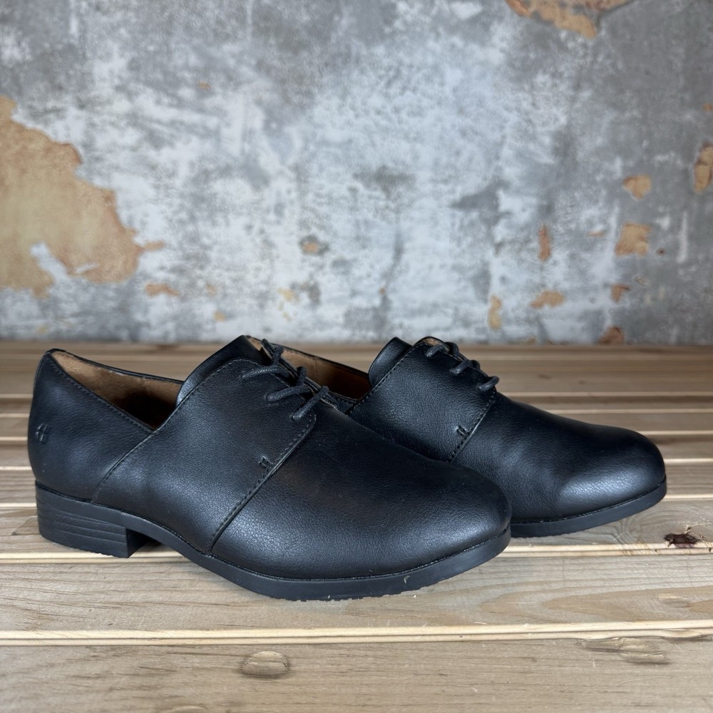 EUC Women’s Shoes For Crews Madison III Non Slip Slip-on Leather Oxford Shoe 6