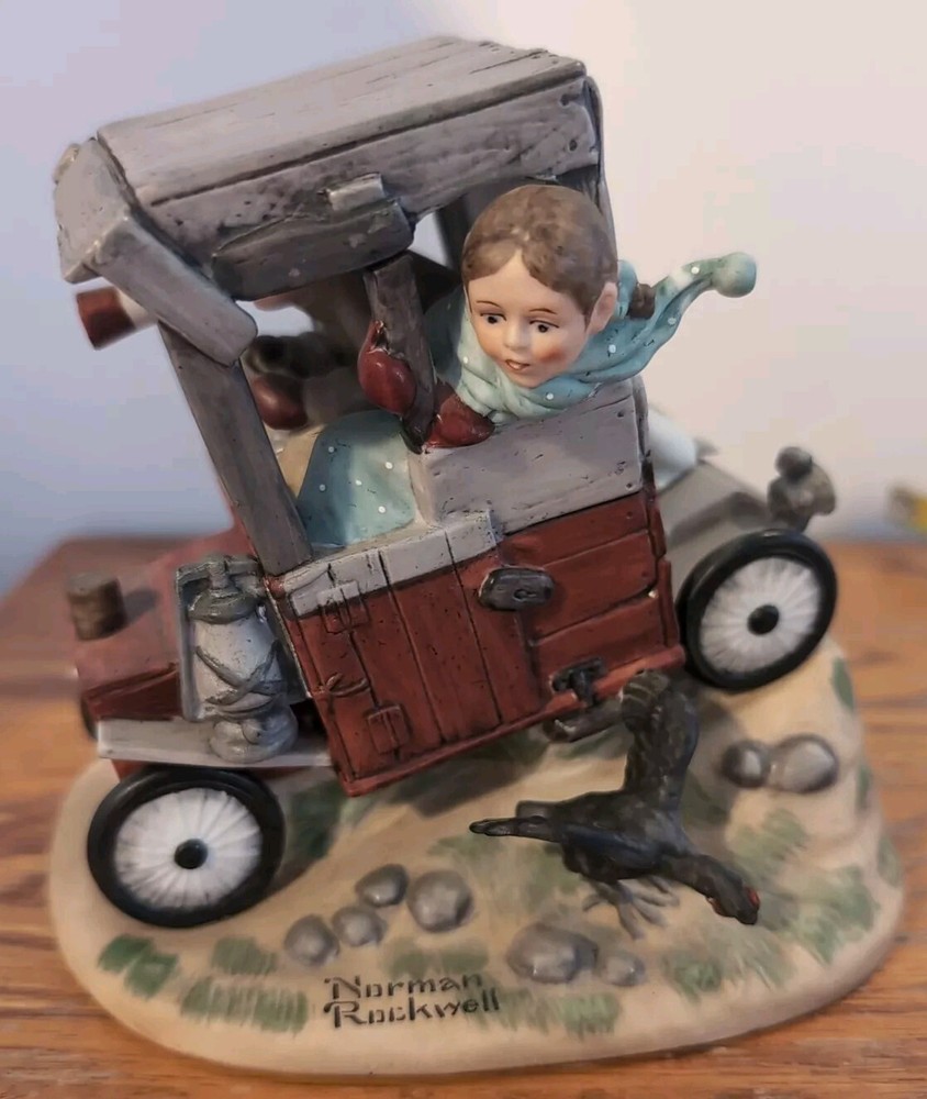 Danbury Mint Norman Rockwell Figurine*Soap Box Racer* Vintage Porcelain 6