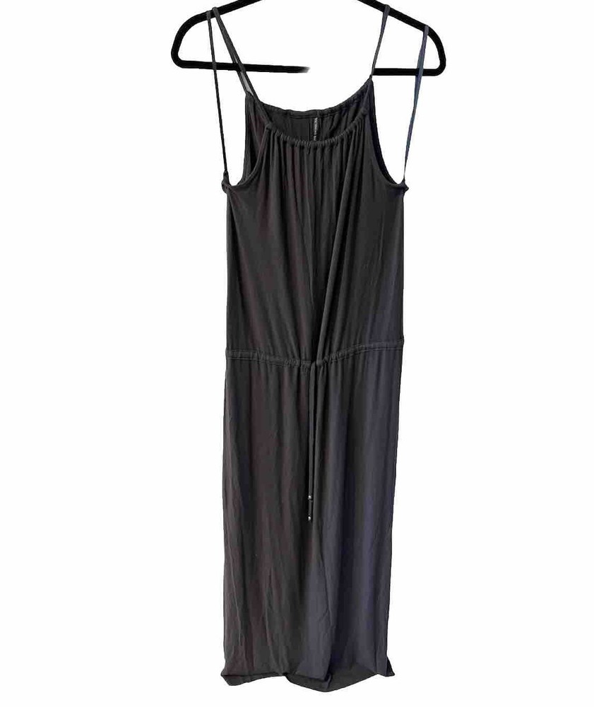 Victorias Secret Maxi Dress Size Small Stretchy Grey Tie Waist Sleeveless Comfy