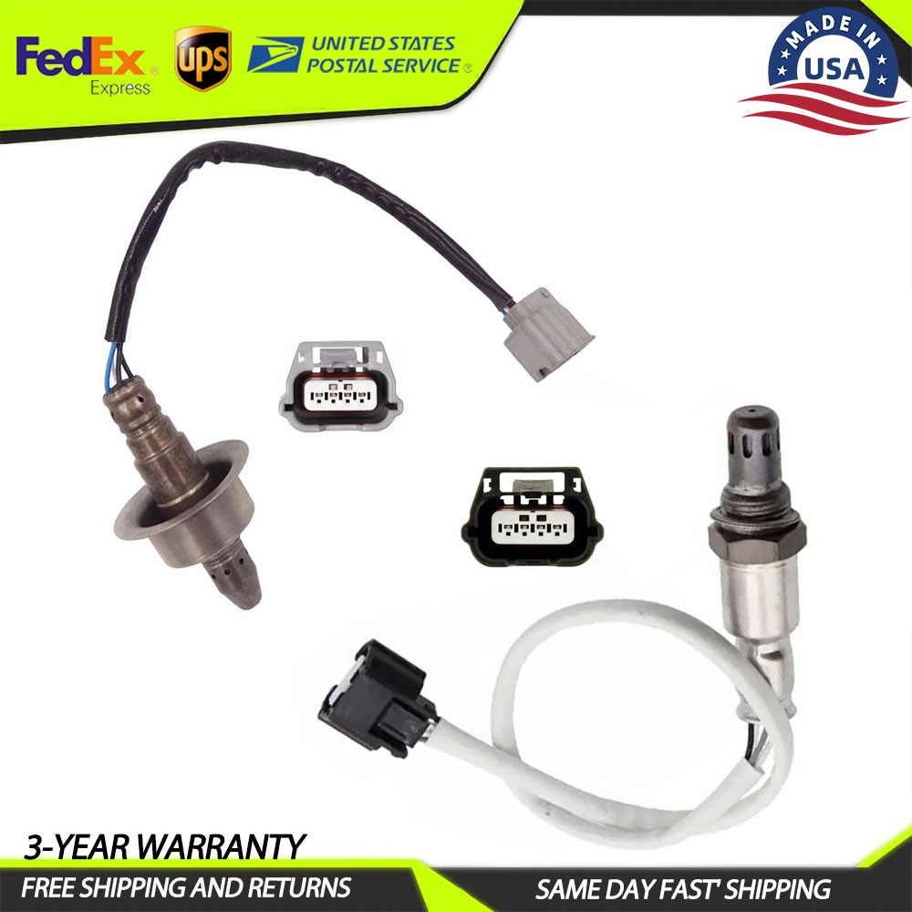2pcs Oxygen O2 Sensor For Nissan 2011-2014 Juke 1.6L L4 Upstream+Downstream
