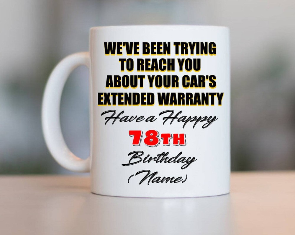 78th Birthday Gift For Women And Men 78th Birthday Mug 78 Year Old Birthday Gift
