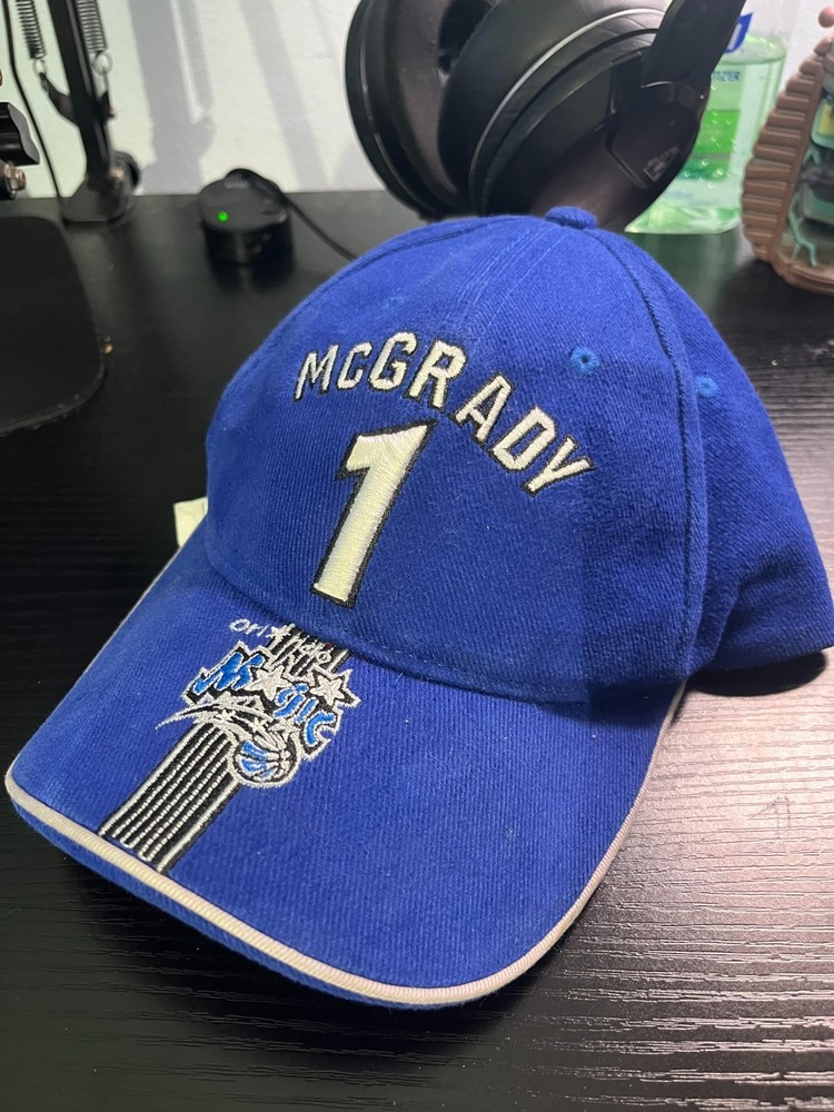 Vintage Drew Pearson Tracy McGrady Orlando Magic Blue Hat Cap Adjustable