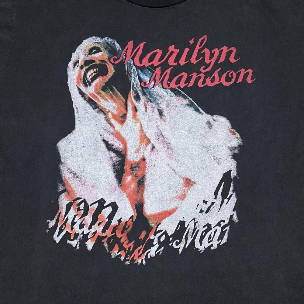 VTG Marilyn Manson Sweet Dreams T Shirt Black REPRINT