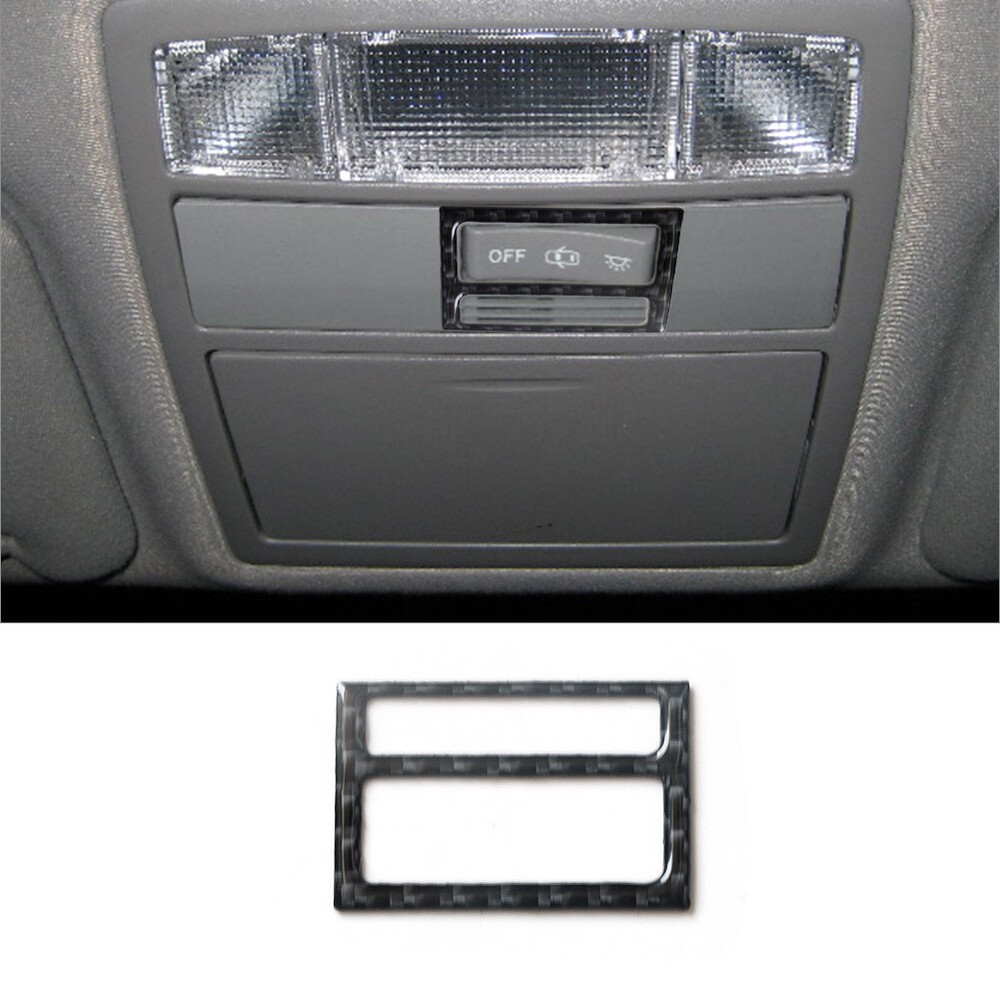 Carbon Fiber Interior Overhead Console Button Cover Trim For Toyota Camry