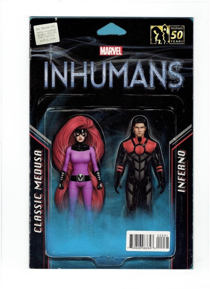 Ms Marvel 2 Feb 2016 FN John Tyler Christopher Action Figure Variant Cover