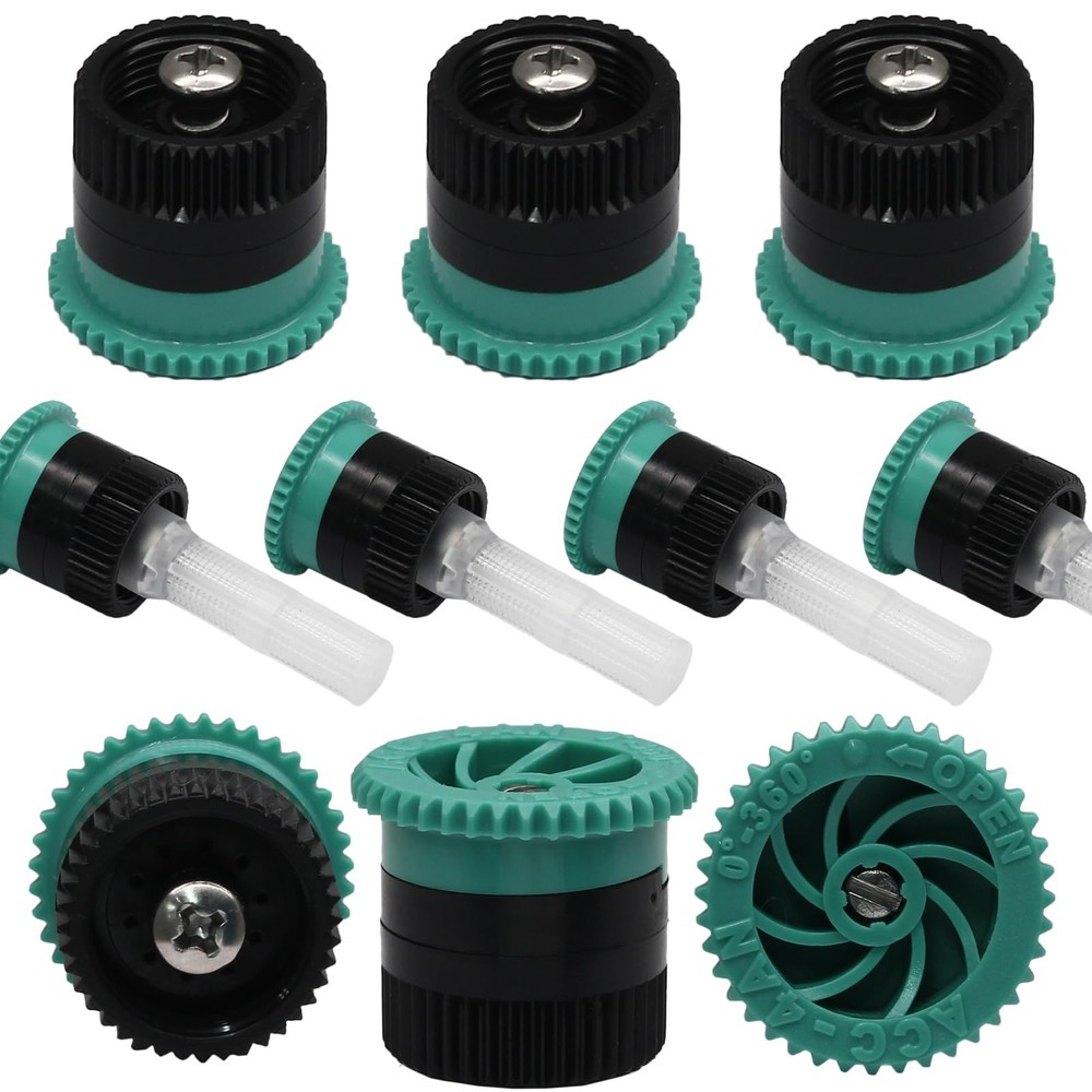 HARSKIYER Variable Arc Nozzle, 10 Pcs Adjustable Sprinkler Heads Replacement ...