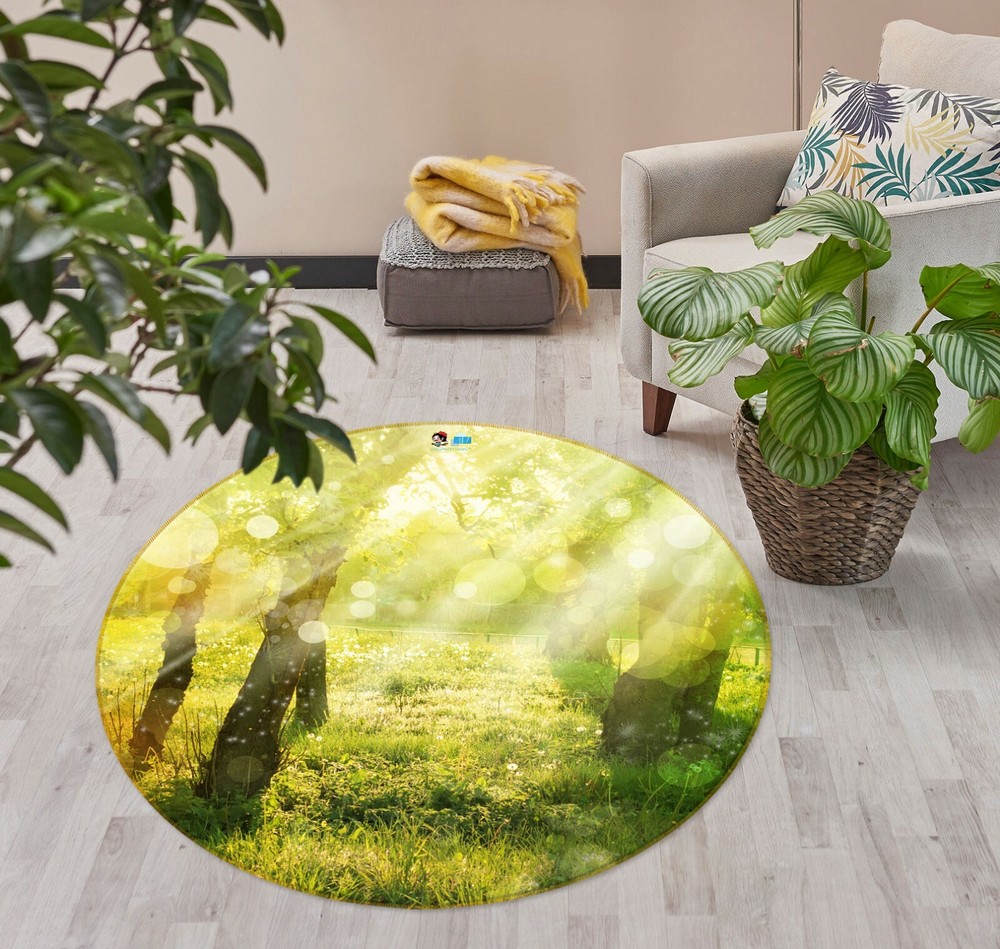 3D Sunny Green Lawn NAO10447 Game Rug Mat Elegant Photo Carpet Mat Fay