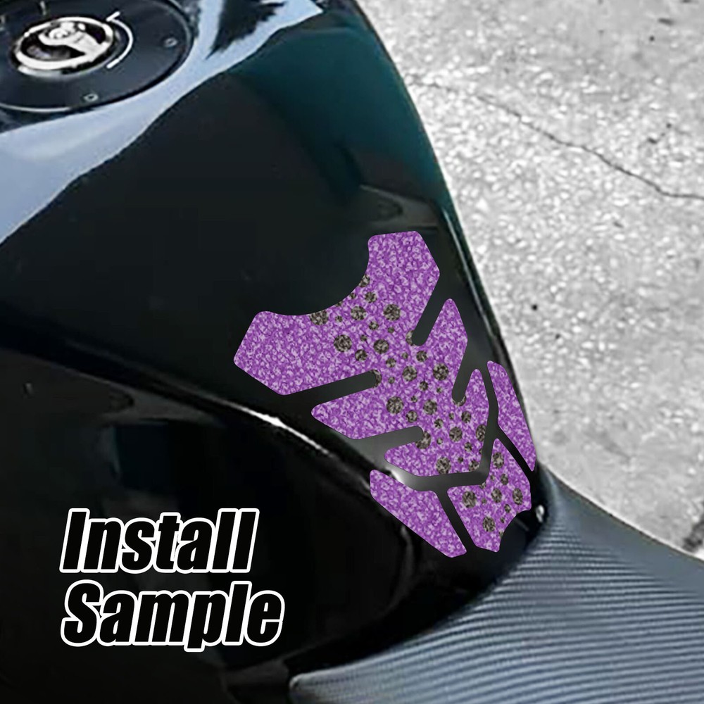 MC Motoparts Purple Spot Shield Gas Tank Pad Cover Protector Removable