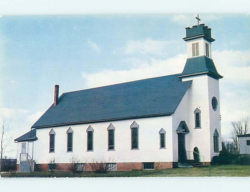 Unused Pre-1980 CHURCH SCENE Lincoln Maine ME hs6973@