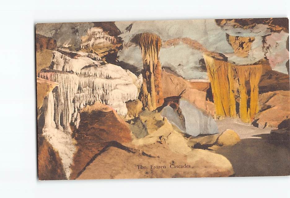 Postcard The Frozen Cascades Endless Caverns New Market Virginia USA