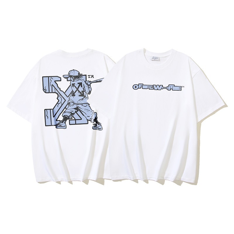 Off White T-Shirt Black / White S-M-L-XL