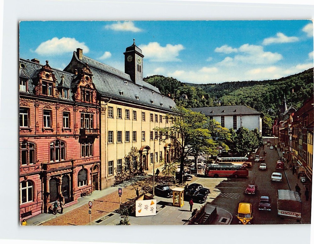 Postcard Alte und neue Universität Heidelberg Germany