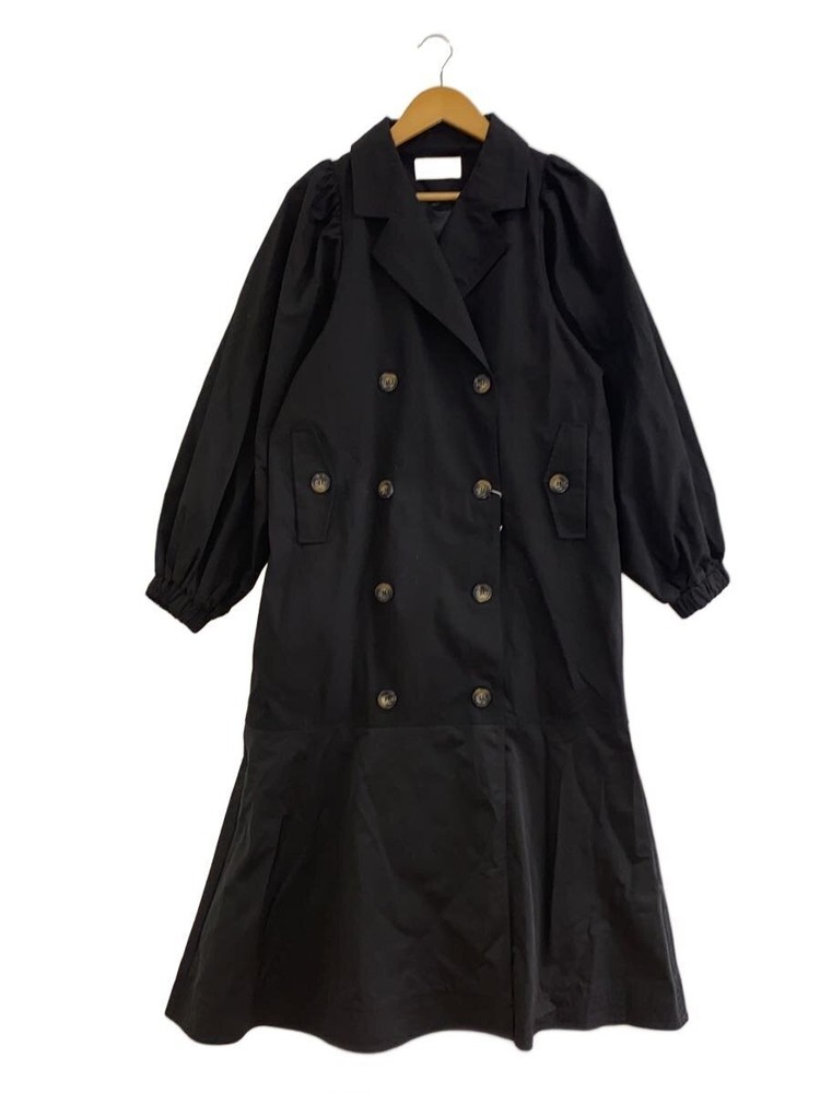 Willfully Trench Coat/Free/Cotton/Blk/Plain/2222-Ou-11// 60301