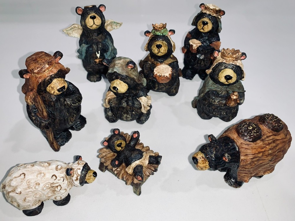 Bear Nativity 9 Piece Set