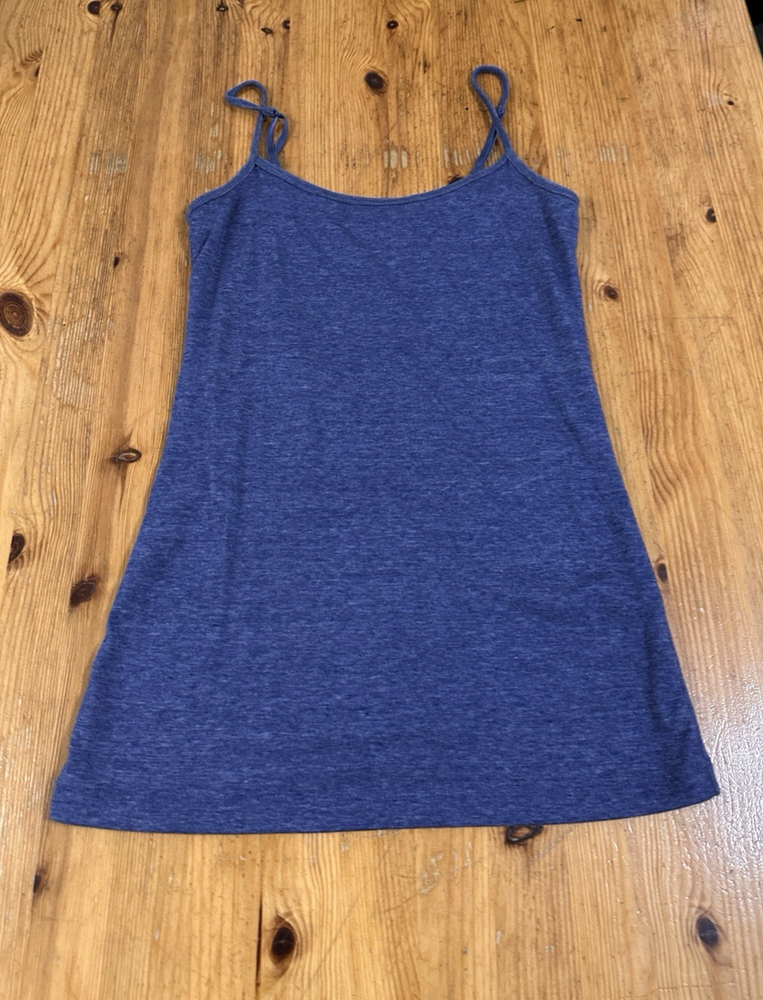 Aerie Basic Tank Top Spaghetti Straps Denim Blue Size S