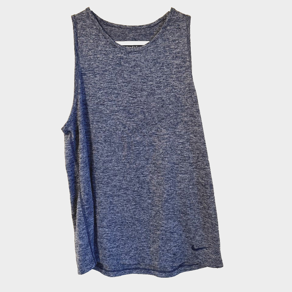 Nike Dri Fit Tank Top Blue Womens Athletic Size Medium