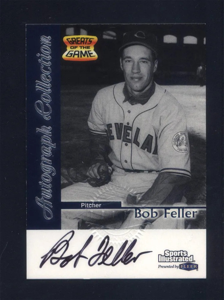 1999 Fleer Sports Illustrated Greats of the Game Bob Feller Signed Auto (EX/MT)