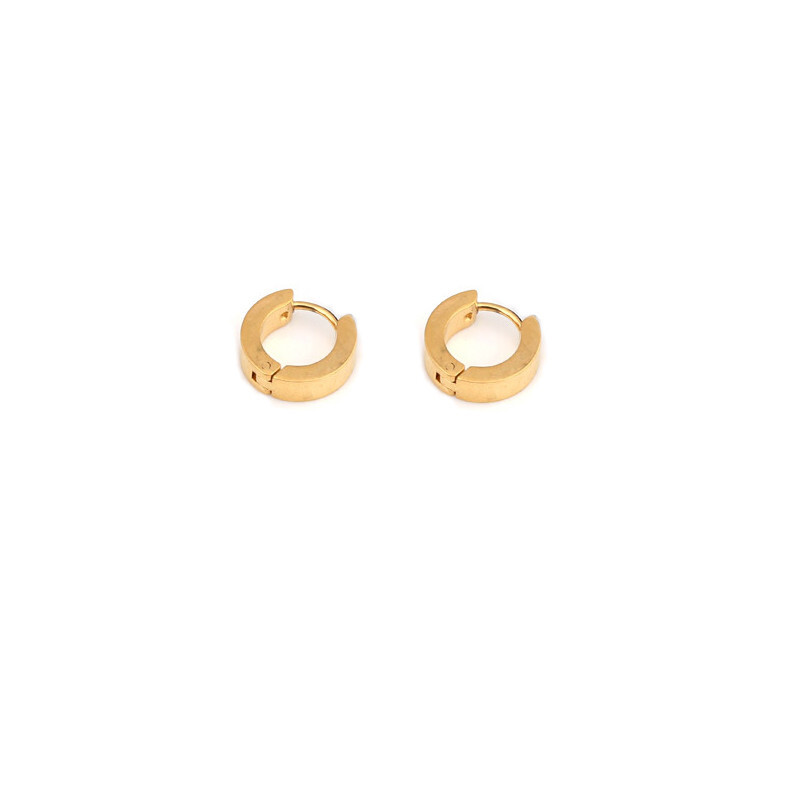 Stainless Steel Hoop Huggie Earrings for Men and Women - Jewelry Gift