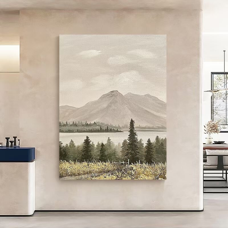 Hand Painted Oil Painting Abstract Wall Art Home Decor Scenery Modern Art