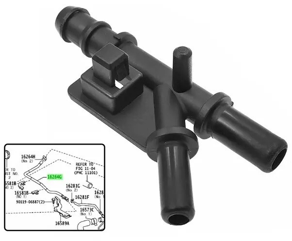SCION XB 2007-2015 2.4L 2AZFE AZE151 Hose Water Bypass Kit