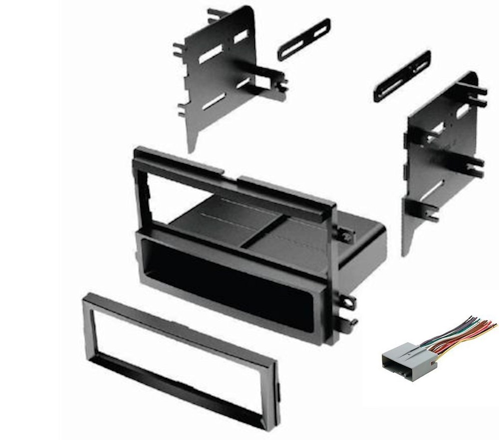 Ford Lincoln Mercury Dash Kit Single DIN Stereo Radio Install Kit Wire Harness